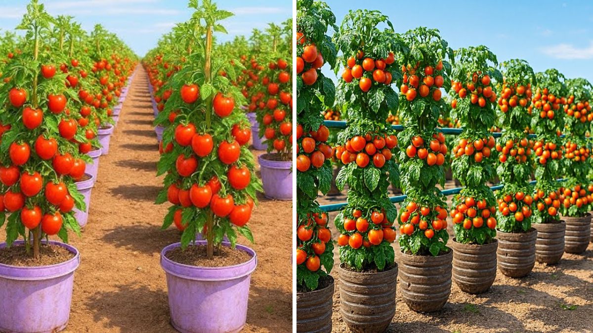 Wall-Hanging Tomato Garden: The Genius No-Yard Technique for Huge Harvests in Small Spaces!